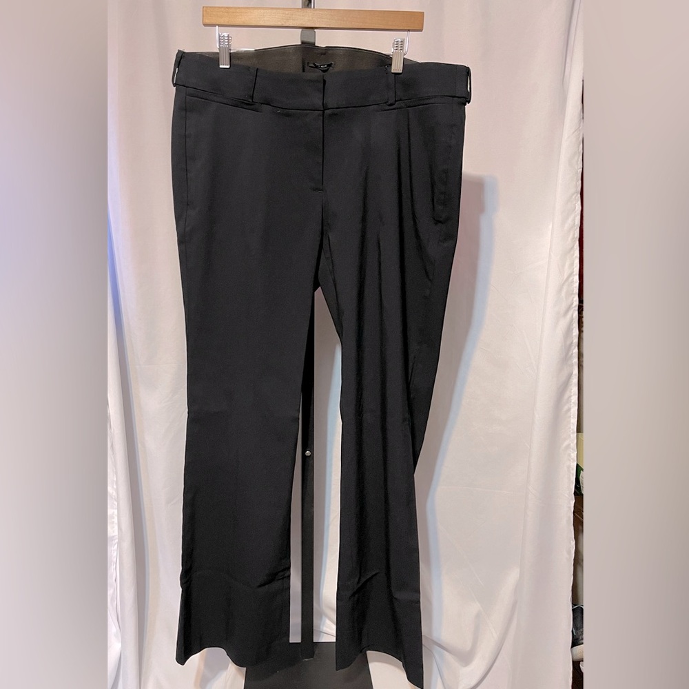 Lane Bryant boot cut pants in black with signature stretch. Size 18R.